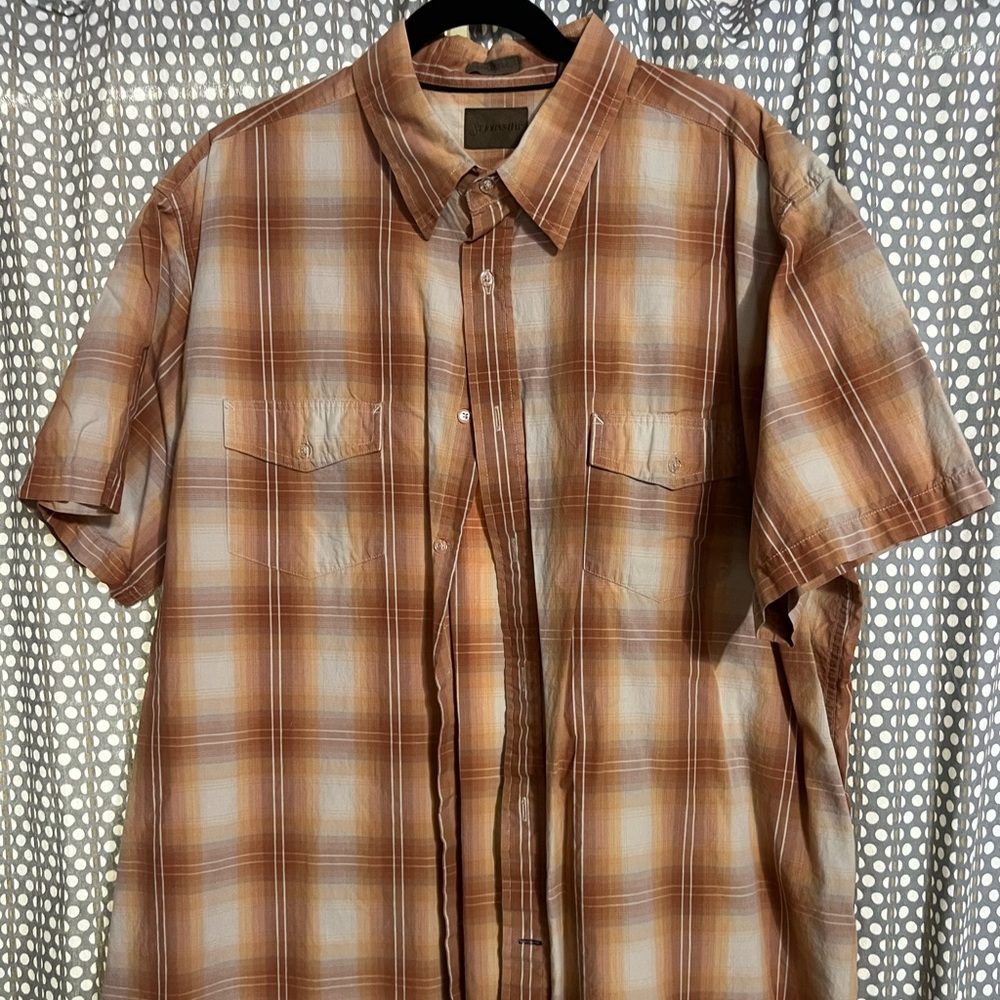 Short Sleeve camp hiking shirt. St Johns Bay Chambray